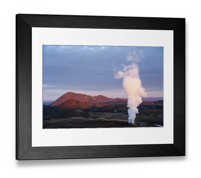 Framed Print : Well of a geothermal power station Framed Print : Well of a geothermal power station