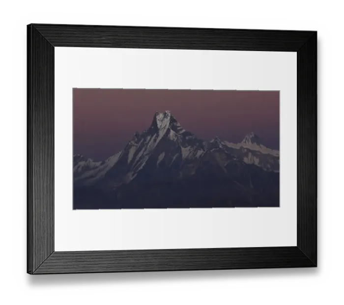 Framed Print : View from Mohare Danda, Annapurna Conservation Area