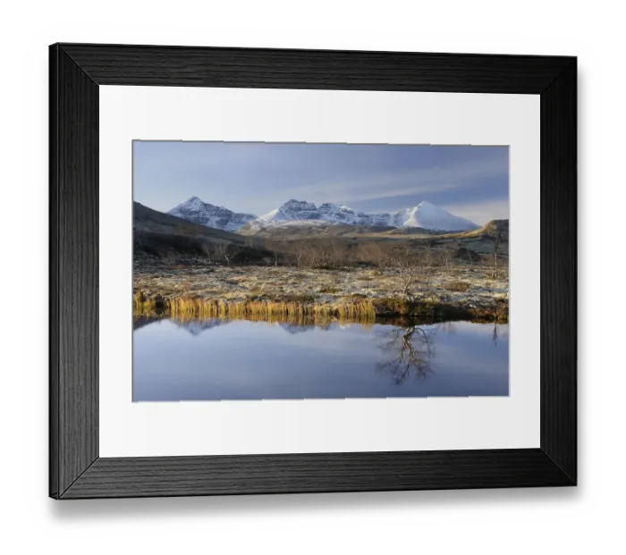 Framed Print : Lake Doralstjornin in mountain landscape of Rondane National Park