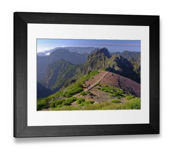 Framed Print : View from Pico do Arieiro (1818m) hiker Framed Print : View from Pico do Arieiro (1818m) hiker