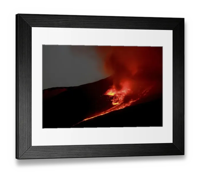 Framed Print : Eruption of Mount Etna, Taormina Framed Print : Eruption of Mount Etna, Taormina