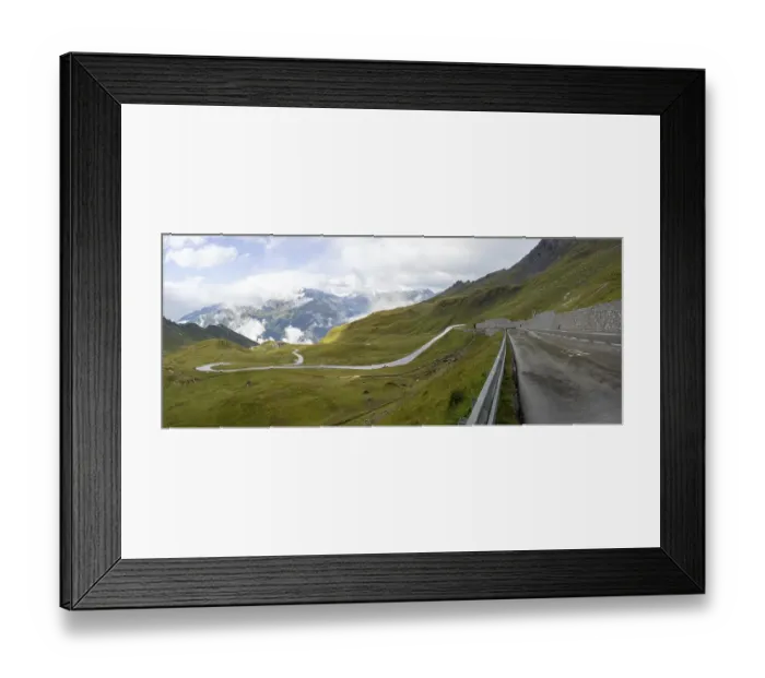 Framed Print : Morning fog drifts over a mountain ridge