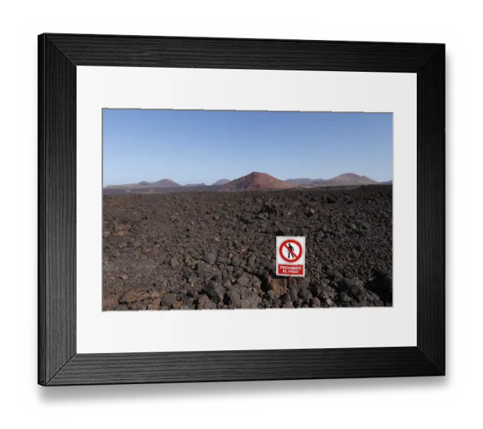 Framed Print : No Entry sign, Prohibito El Paso