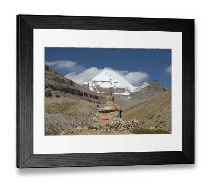 Framed Print : Tibetan Buddhism, ancient stupa