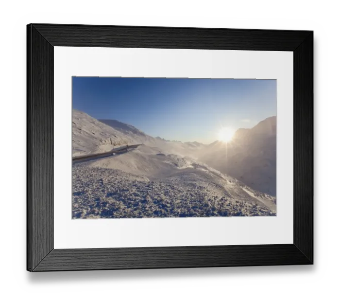 Framed Print : Icy road, South Klondike Highway