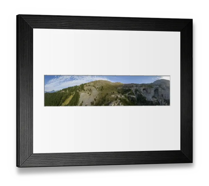 Framed Print : Forte al Seguret, military fortification and old military alpine road in the Alps Framed Print : Forte al Seguret, military fortification and old military alpine road in the Alps