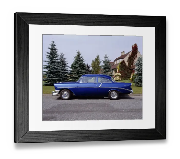 Framed Print : 1956 Chevrolet 210 Hot Rod Framed Print : 1956 Chevrolet 210 Hot Rod