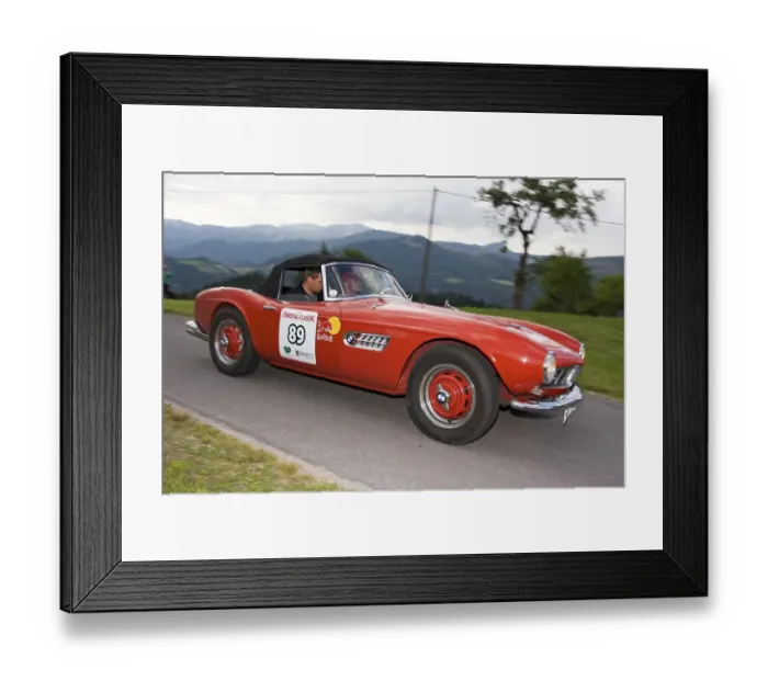 Framed Print : BMW 507, vintage car, Ennstal-Classic 2007