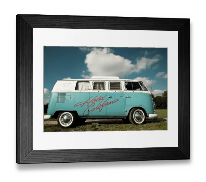 Framed Print : VW camper van, hippie bus, T1, 1960's Framed Print : VW camper van, hippie bus, T1, 1960's