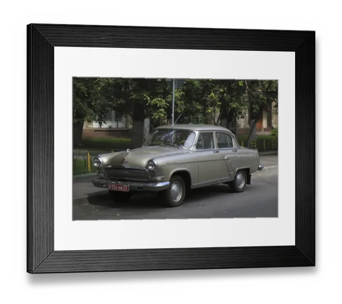 Framed Print : Vintage car of the Soviet brand Volga Framed Print : Vintage car of the Soviet brand Volga