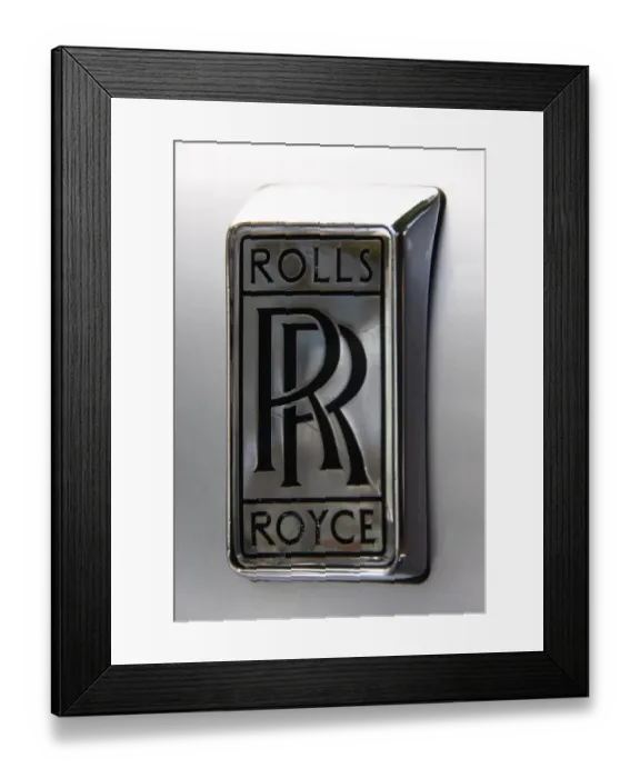 Framed Print : Rolls Royce logo on a classic car bonnet Framed Print : Rolls Royce logo on a classic car bonnet