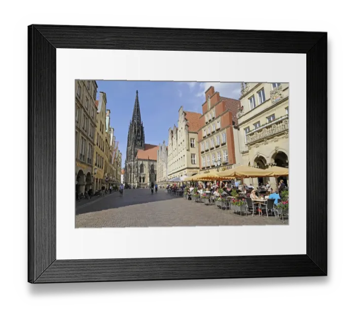 Framed Print : St. Lamberti Church, St Lambert's Church