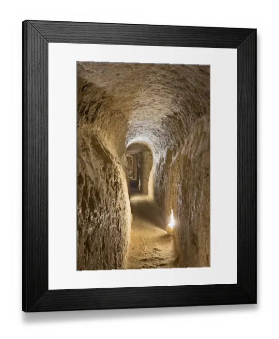 Framed Print : Corridor inside Noosh Abad, Aran va Bidgol