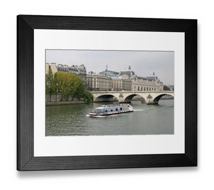 Framed Print : La Seine Musee d'Orsay boat trip