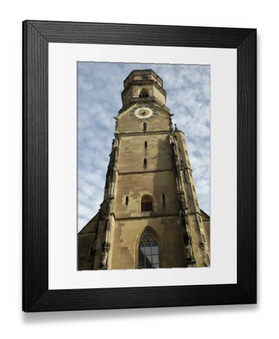 Framed Print : Collegiate Church, Stuttgart, Baden-Wuerttemberg