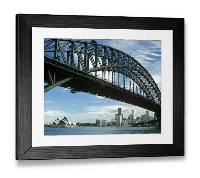 Framed Print : Harbour Bridge, Opera House, Sydney
