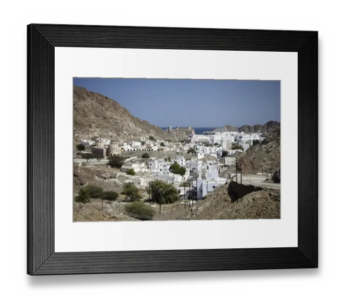Framed Print : Historic town centre of Muscat