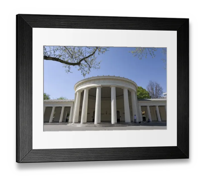 Framed Print : Elisenbrunnen, classicistic covered walk