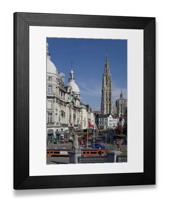 Framed Print : Antwerp city center, cathedral of Our Lady Framed Print : Antwerp city center, cathedral of Our Lady