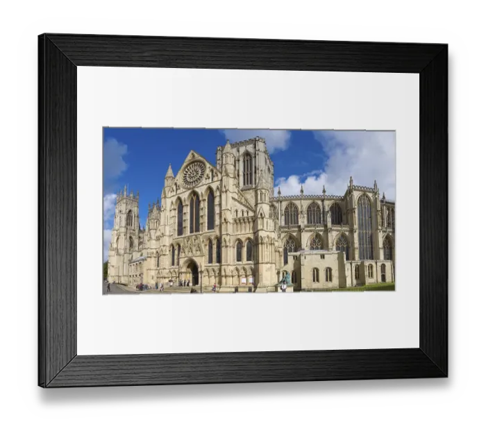 Framed Print : York Minster south face, York, Yorkshire