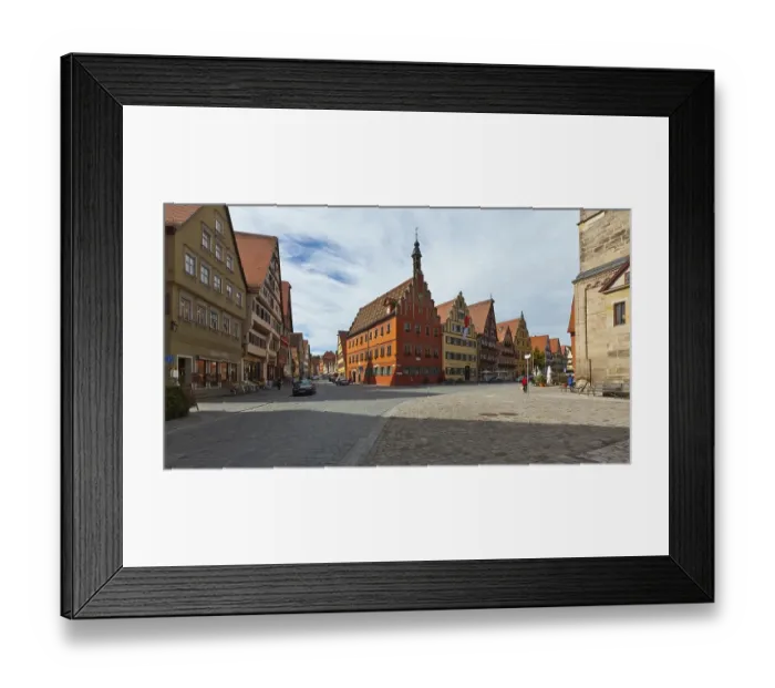 Framed Print : Weinmarkt square and the Gustav-Adolf-Haus building Framed Print : Weinmarkt square and the Gustav-Adolf-Haus building