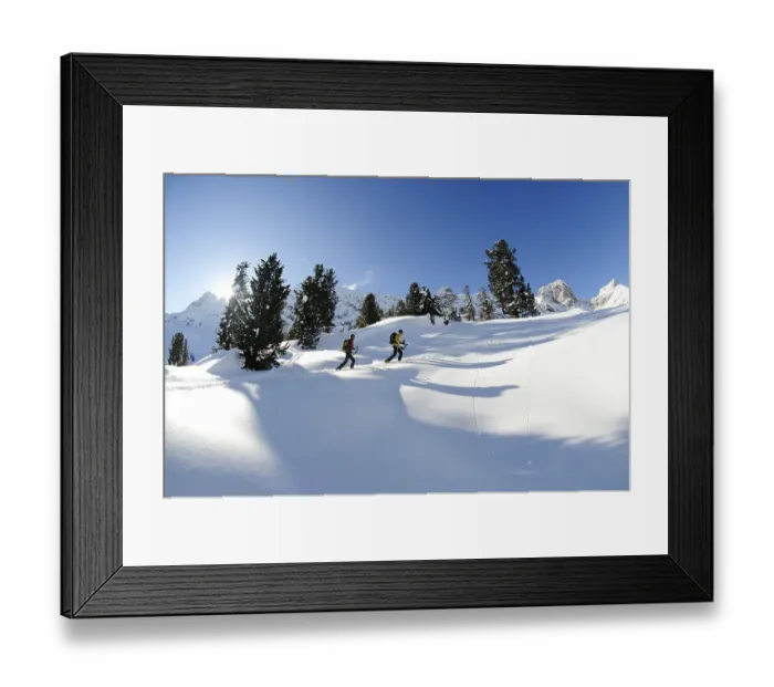 Framed Print : Ski touring, Mt. Grosser Jaufen