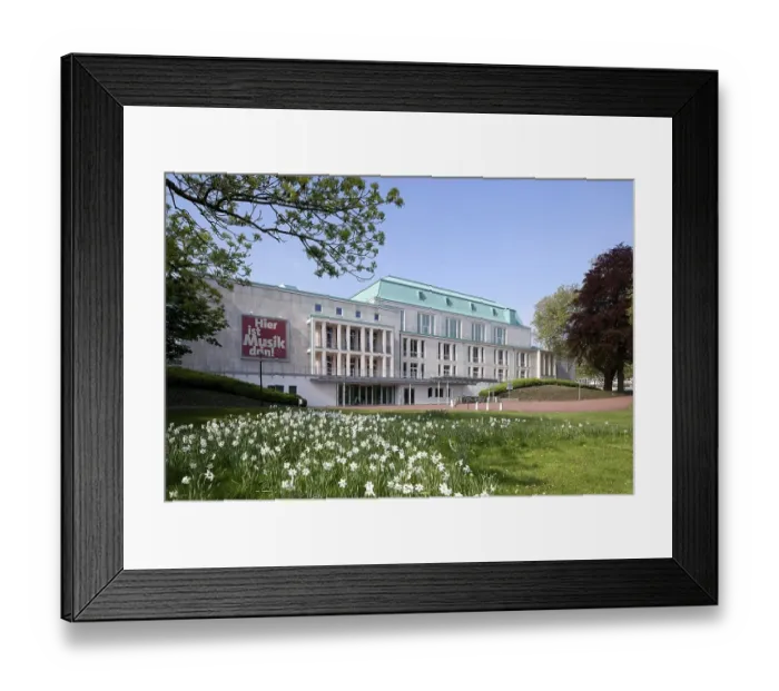 Framed Print : Saalbau Essen philharmonic hall