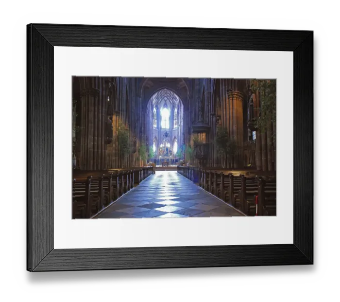 Framed Print : Inside the Muenster Freiburg Baden Wuerttemberg Germany Framed Print : Inside the Muenster Freiburg Baden Wuerttemberg Germany