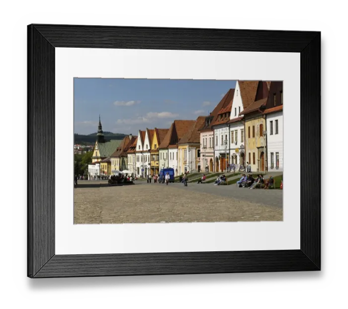 Framed Print : City square of Bardejov, Unesco World Heritage Site Framed Print : City square of Bardejov, Unesco World Heritage Site