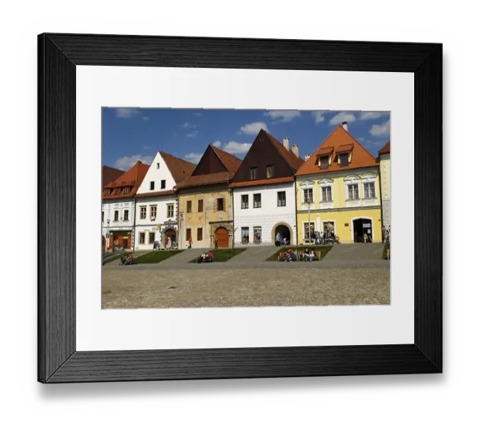Framed Print : City square of Bardejov, Unesco World Heritage Site