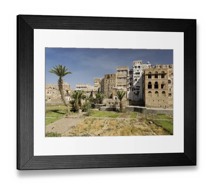 Framed Print : Decorated house in the old town of Sanaa Framed Print : Decorated house in the old town of Sanaa