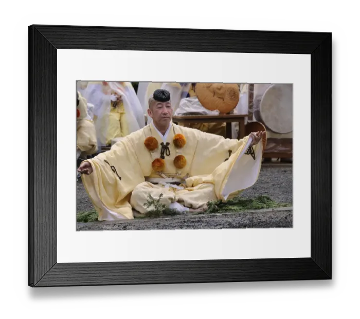 Framed Print : Yamabushi follower, mountain ascetics