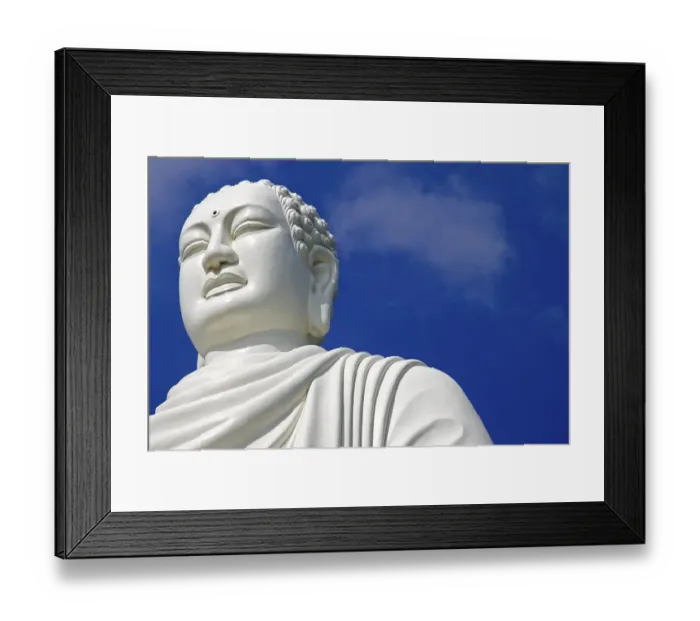 Framed Print : The white Buddha, Nha Trang, Vietnam, Asien, Asia Framed Print : The white Buddha, Nha Trang, Vietnam, Asien, Asia