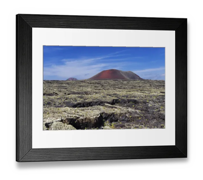Framed Print : Volcanic landscape, lava, Caldera Colorada Framed Print : Volcanic landscape, lava, Caldera Colorada