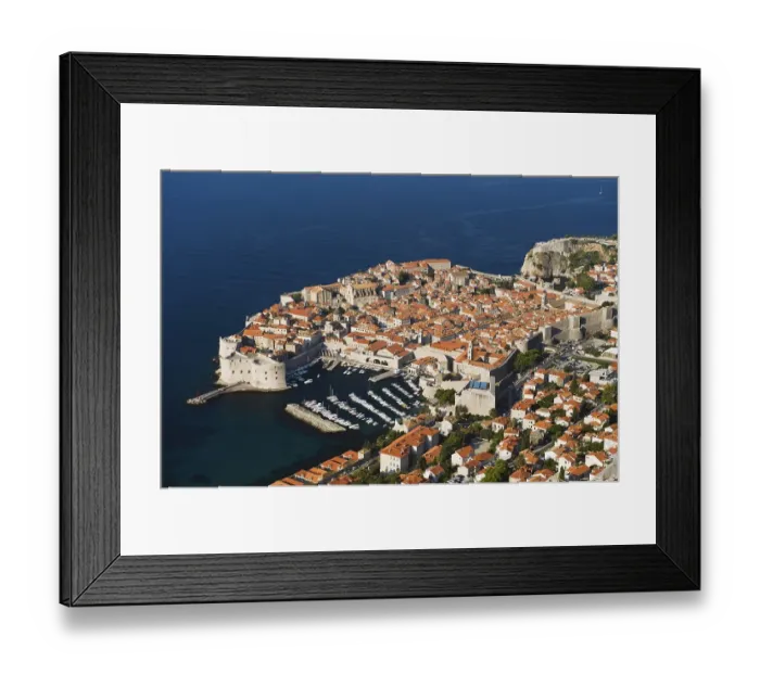 Framed Print : Cityscape, harbour, coast, Dubrovnik