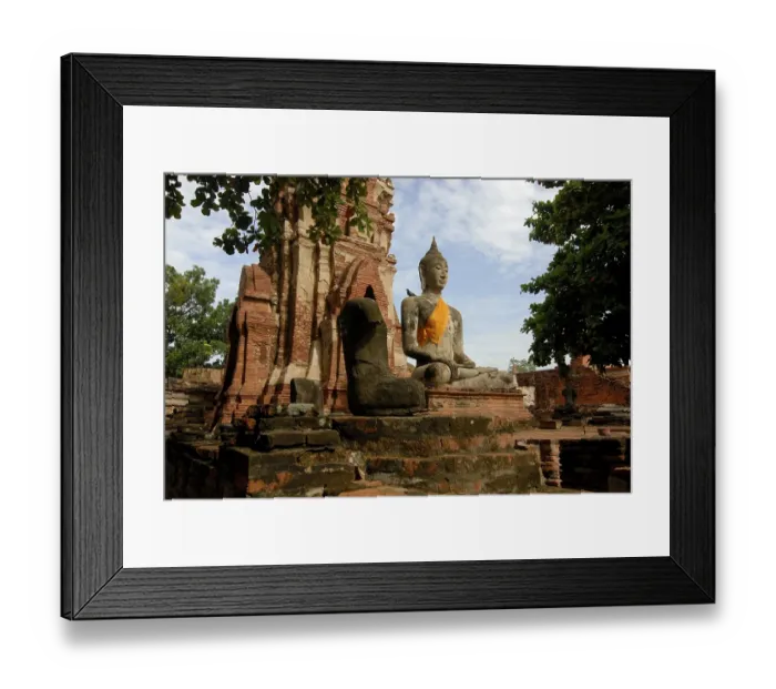 Framed Print : Buddha statue, Wat Mahathat Ayutthaya Temple Framed Print : Buddha statue, Wat Mahathat Ayutthaya Temple