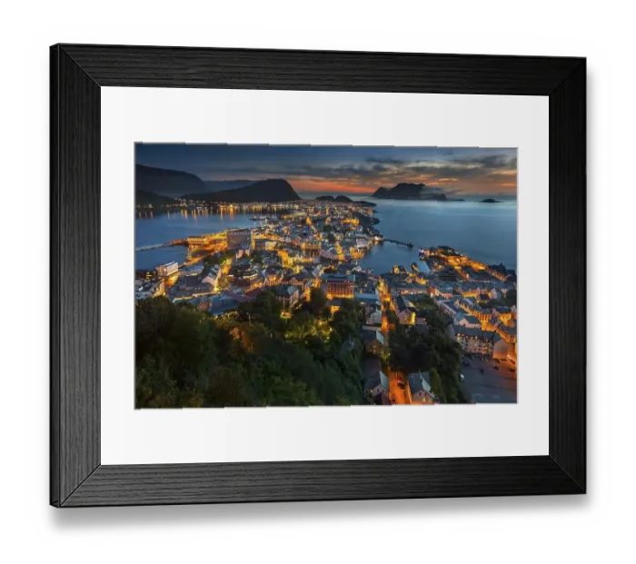 Framed Print : View of the town of Alesund from Aksla hill Framed Print : View of the town of Alesund from Aksla hill