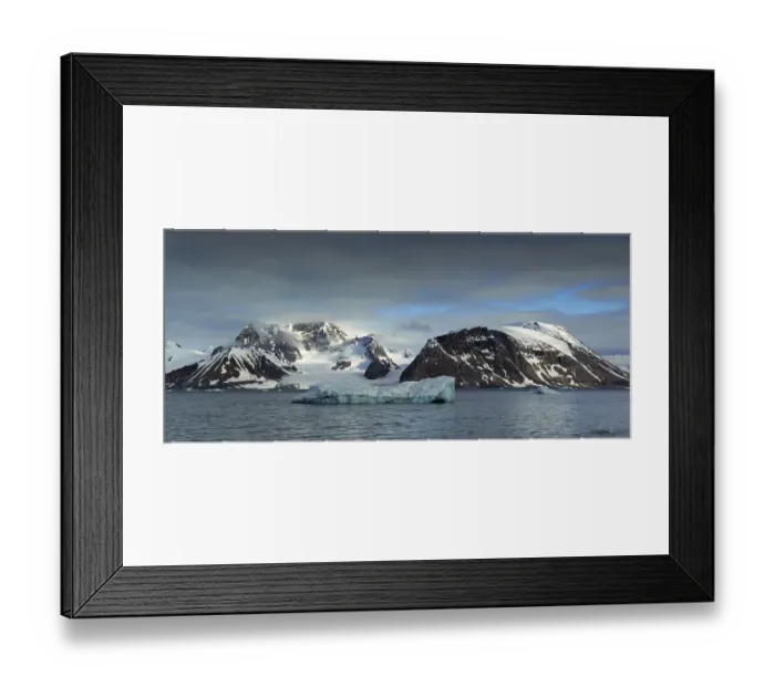 Framed Print : Fjord with ice floes, Prins Karls Forland