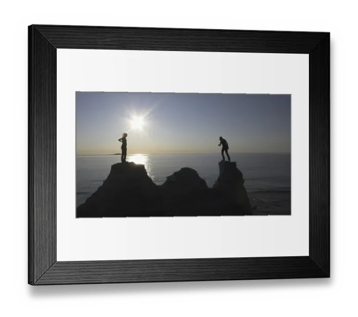 Framed Print : Limestone shapes in Byerum on the western coast of island Oland