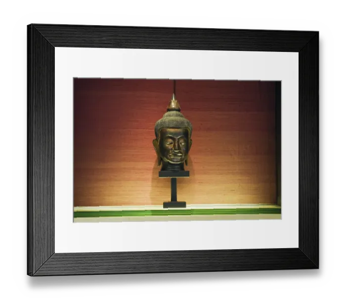 Framed Print : Modern Buddha figure, Phnom Penh