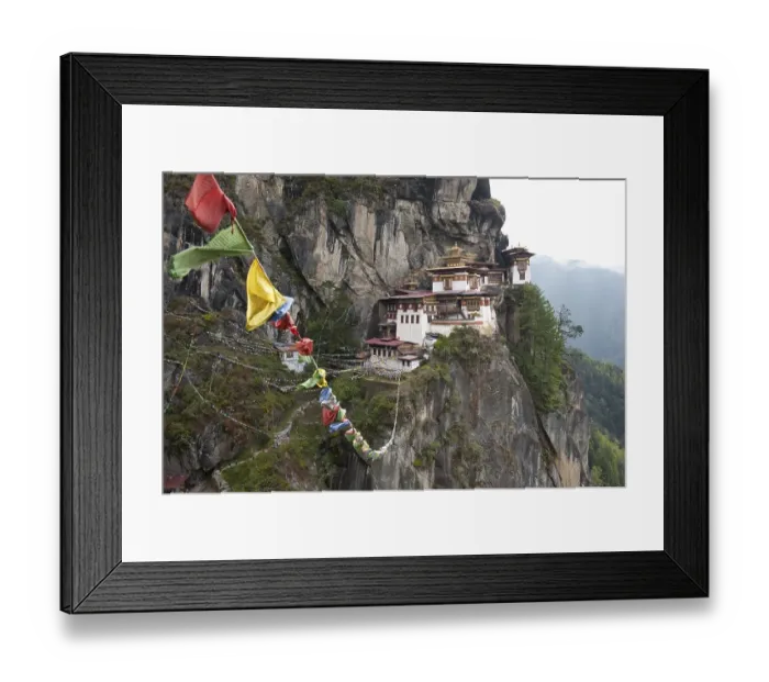 Framed Print : Tibetan Buddhism, Taktsang Palphug Monastery on a rock face