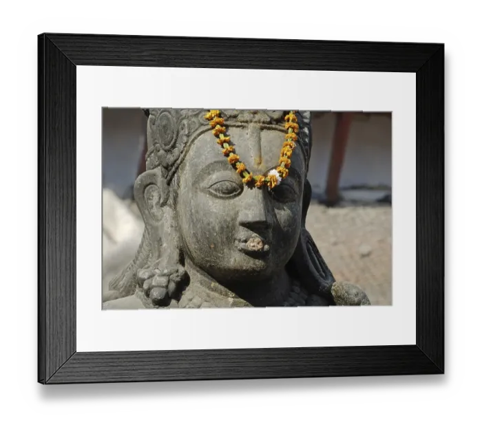 Framed Print : Hinduistic statue, Durbar Square Tempel