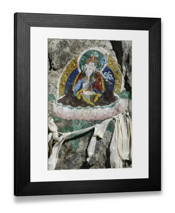 Framed Print : Religious painting, Bhote Koshi Tal