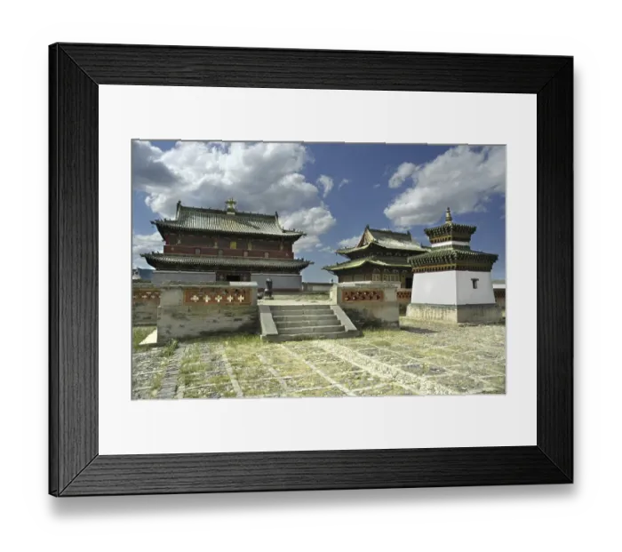 Framed Print : Buddhist monastery with three temples Erdene Zuu Framed Print : Buddhist monastery with three temples Erdene Zuu