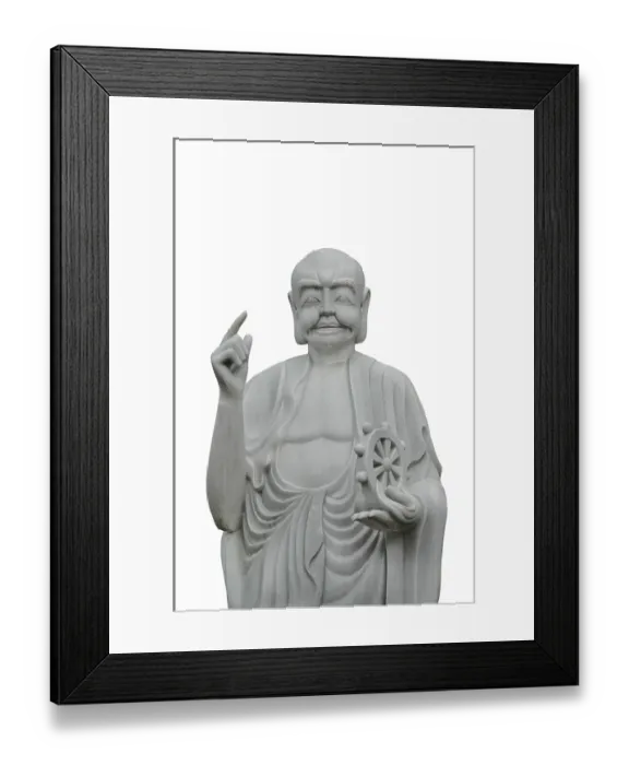 Framed Print : Buddha statue, Du Hang Temple, Haiphong