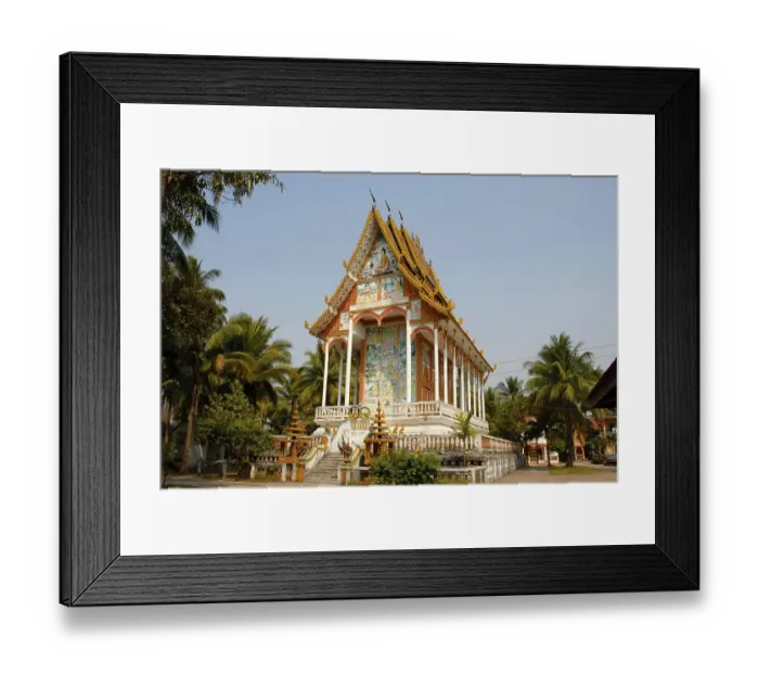 Framed Print : Narrow and high prayer hall, Sim Framed Print : Narrow and high prayer hall, Sim