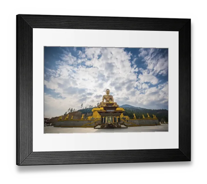 Framed Print : Buddha Dordenma statue, large Buddha statue