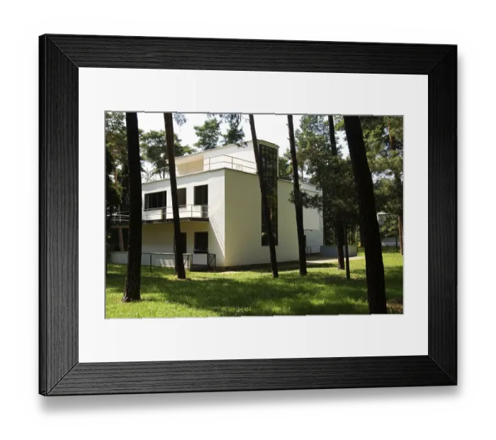 Framed Print : Master house built by Walter Gropius for the Bauhaus Master Group
