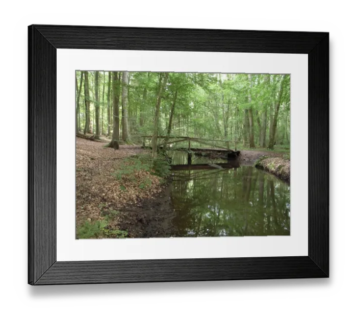 Framed Print : Landscape to eitzener brook in bienenbuettel germany Framed Print : Landscape to eitzener brook in bienenbuettel germany