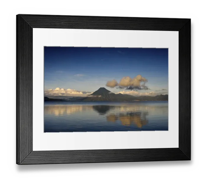 Framed Print : Lake Atitlan, Toliman volcano, Guatemala